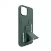 iLike Apple iPhone 15 capa de pele com bolso oculto e suporte verde