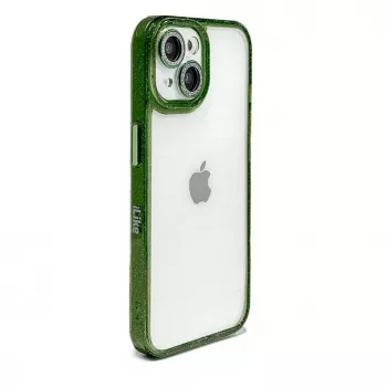 iLike Apple iPhone 15 Pro Stars Lens Capa Acrílica verde