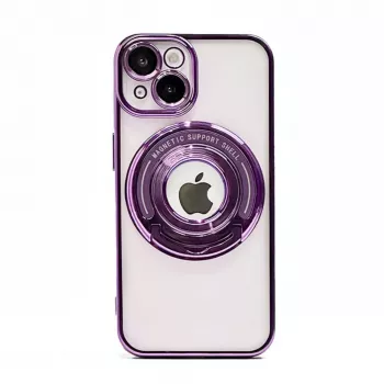 iLike Apple iPhone 15 Pro IH MagSafe Hidden Stand Capa roxa