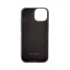 Capa com bolso magnético e fecho Evelatus para Apple iPhone 15 com design de fecho preta