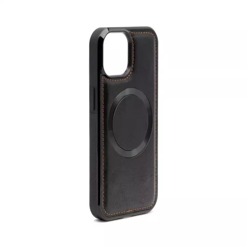 Capa multifuncional de carteira com pulseira em pele Evelatus para Apple iPhone 15 preta