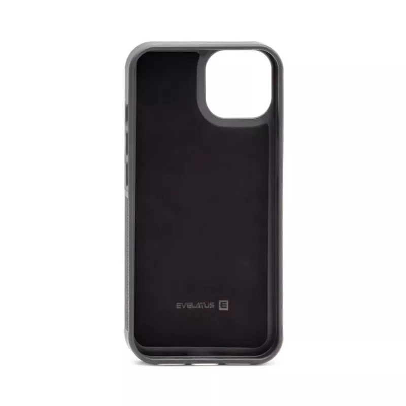 Capa multifuncional de carteira com pulseira em pele Evelatus para Apple iPhone 15 preta