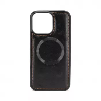 Capa multifuncional de carteira com pulseira em pele Evelatus para Apple iPhone 15 Pro Max preta