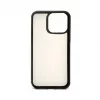 Capa em pele Evelatus para Apple iPhone 15 Pro com design de fecho flor branca