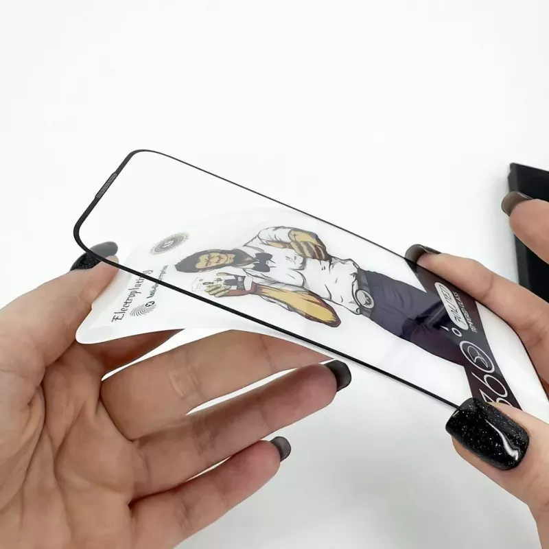 Evelatus Apple iPhone 15 Pro 2.5D Full Cover Glass Anti-Static Light Preto Protetor de ecrã