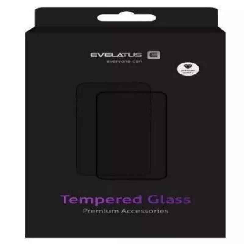 Película de vidro plana transparente Evelatus para Apple iPhone 15 0,33 mm antiestática light