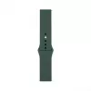 Connect 20mm bracelete de relógio em silicone Loop (S/M 110mm) verde azeitona