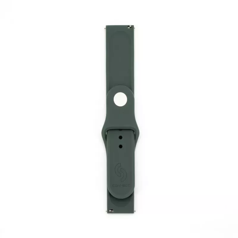 Connect 20mm bracelete de relógio em silicone Loop (S/M 110mm) verde azeitona
