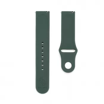 Connect 20mm bracelete de relógio em silicone Loop (S/M 110mm) verde azeitona