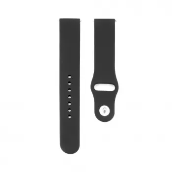Connect 20mm bracelete de relógio em silicone Loop (130mm M/L) preto