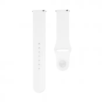 Connect 22mm bracelete de relógio em silicone Loop (130mm M/L) branco