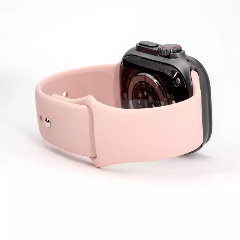 Connect Watch 42/44/45mm bracelete de relógio em silicone Loop (S/M 110mm) rosa areia