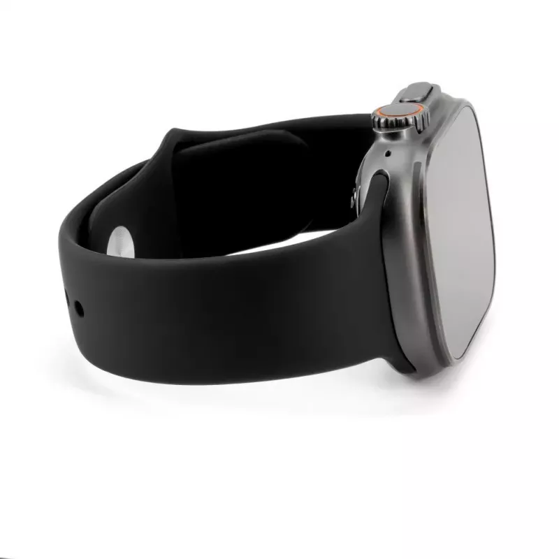 Connect Watch 42/44/45mm bracelete de relógio em silicone Loop (S/M 110mm) preto