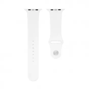 Connect Watch 42/44/45mm bracelete de relógio em silicone Loop (140mm M/L) branco