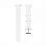 Connect 20mm bracelete de relógio em silicone Loop com fivela em T (130mm M/L) branco