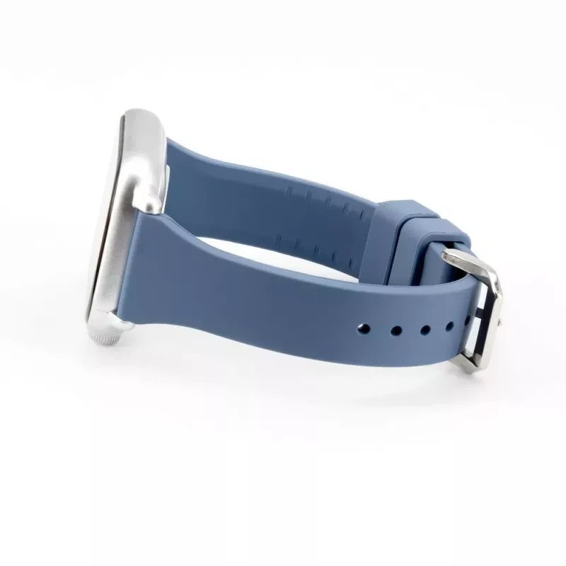 Connect 20mm bracelete em silicone Loop com fivela em T (130mm M/L) azul