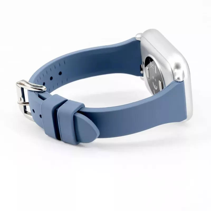 Connect 20mm bracelete em silicone Loop com fivela em T (130mm M/L) azul