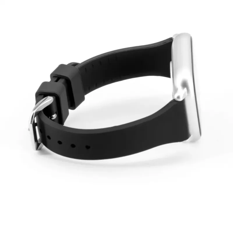 Connect 22mm bracelete em silicone Loop com fivela em T (130mm M/L) preto
