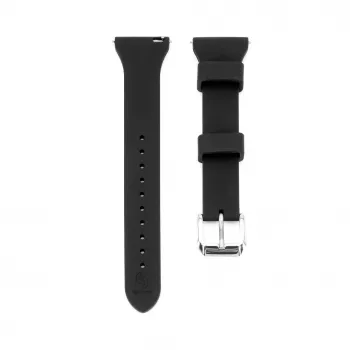 Connect 22mm bracelete em silicone Loop com fivela em T (130mm M/L) preto
