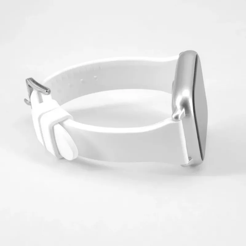 Connect 22mm bracelete em silicone Loop com fivela em T (130mm M/L) branco