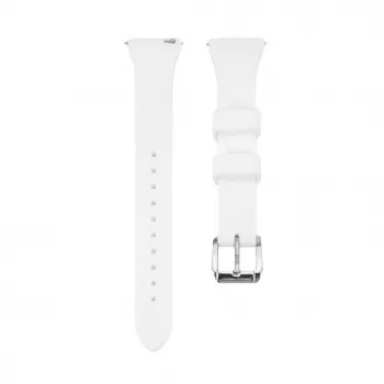 Connect 22mm bracelete em silicone Loop com fivela em T (130mm M/L) branco