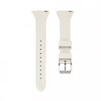 Connect 22mm bracelete de relógio em silicone Loop com fivela em T (130mm M/L) prateado