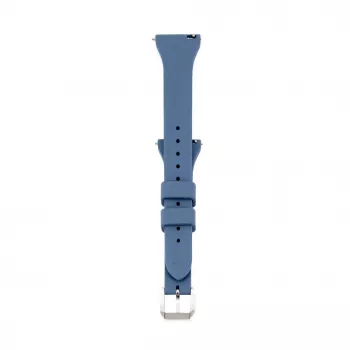 Connect 22mm bracelete de relógio em silicone Loop com fivela em T (130mm M/L) azul