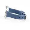 Connect 22mm bracelete de relógio em silicone Loop com fivela em T (130mm M/L) azul