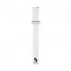 Connect 20mm bracelete magnética em pele-silicone Loop com cabeça plana (130mm M/L) branco