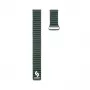 Connect 20mm bracelete de relógio magnética em pele-silicone Loop com cabeça plana (130mm M/L) verde floresta