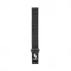 Connect 22mm bracelete magnética em pele-silicone Loop com cabeça plana (130mm M/L) preto