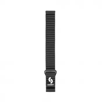 Connect 22mm bracelete magnética em pele-silicone Loop com cabeça plana (130mm M/L) preto