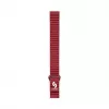 Connect 22mm bracelete de relógio magnética em pele-silicone Loop com cabeça plana (130mm M/L) vermelho vinho