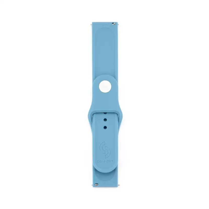 Connect 22mm bracelete de relógio em silicone Loop (S/M 110mm) azul