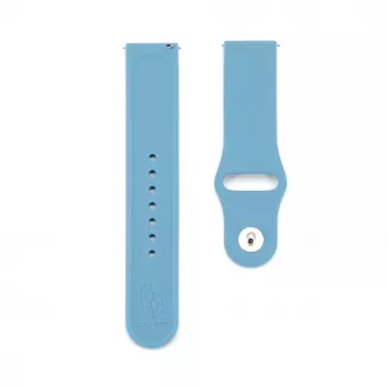 Connect 22mm bracelete de relógio em silicone Loop (S/M 110mm) azul