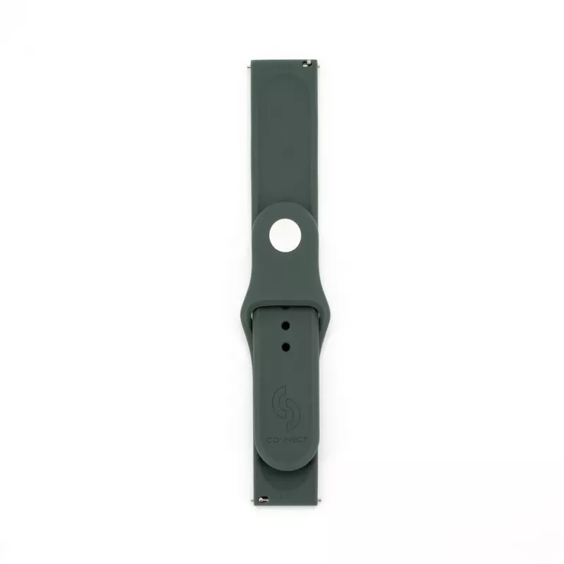 Connect 22mm bracelete de relógio em silicone Loop (S/M 110mm) verde azeitona