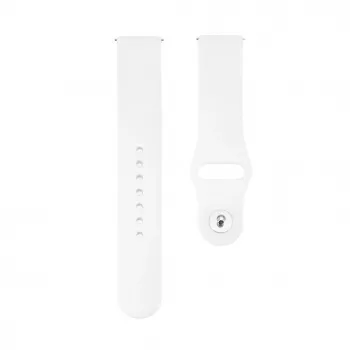 Connect 20mm bracelete de relógio em silicone Loop (S/M 110mm) branco