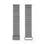 Connect 20mm bracelete de relógio com fecho magnético e parte traseira em pele (130mm M/L) cinzento sideral