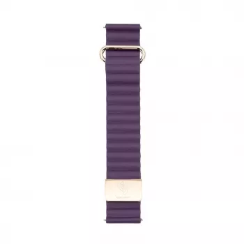 Connect 20mm bracelete de relógio com fecho magnético e parte traseira em pele, cereja carmesim (130mm M/L)