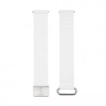Connect 22mm bracelete de relógio com fecho magnético e parte traseira em pele (130mm M/L) branco