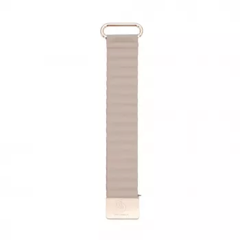 Connect 22mm braceletes de relógio com fecho magnético e parte traseira em pele (130mm M/L) caqui