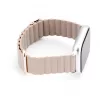Connect 22mm braceletes de relógio com fecho magnético e parte traseira em pele (130mm M/L) caqui