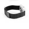 Connect 22mm bracelete de relógio com fecho magnético e parte traseira em pele (130mm M/L) preto