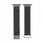 Connect Watch 38/40/41mm Cortical Back Buckle Bracelete de relógio com fecho magnético, preta
