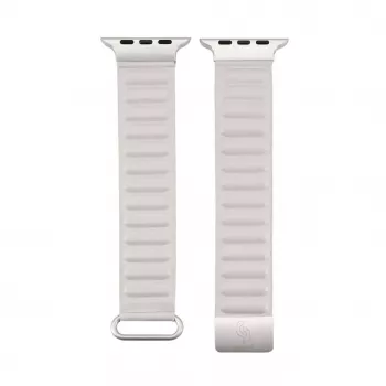 Connect Watch 38/40/41mm bracelete de elos magnética em pele sintética premium starlight