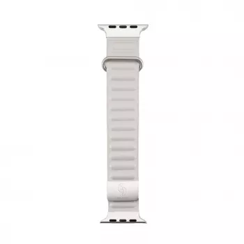 Pulseira Connect Watch 42/44/45mm em pele sintética com fecho magnético Starlight