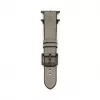 Pulseira Connect Watch 38/40/41mm em pele com remendo de silicone (132mm M/L) Prateado