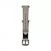 Pulseira Connect Watch 38/40/41mm em pele com remendo de silicone (132mm M/L) Prateado