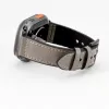 Pulseira Connect Watch 38/40/41mm em pele com remendo de silicone (132mm M/L) Prateado