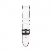 Pulseira Connect 20mm em pele com remendo de silicone (130mm M/L) Branco